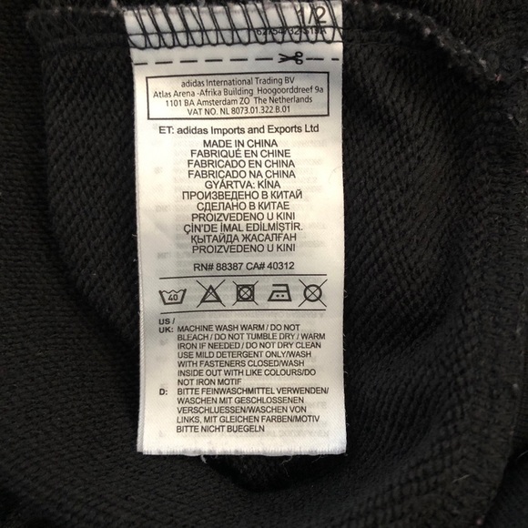 Adidas Full Zip up Black Women’s Hoodie - Picture 10 of 14